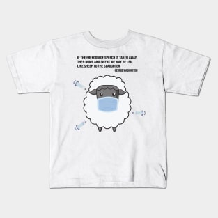 George Washington-sheep Kids T-Shirt